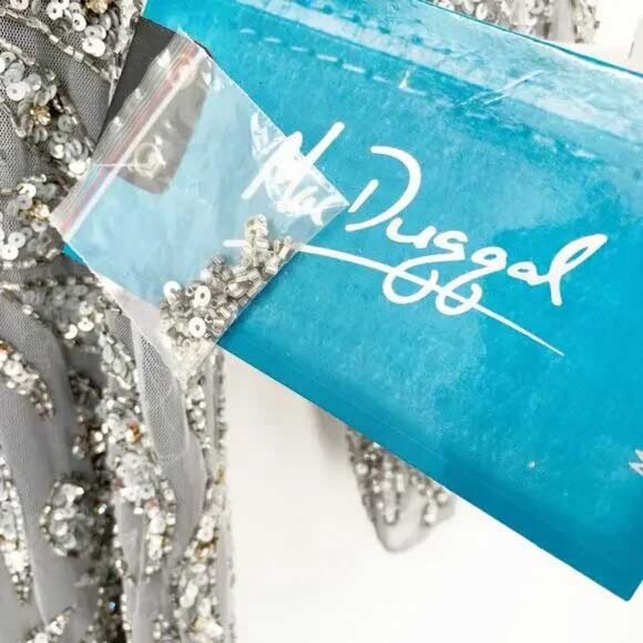 Mac Duggal 5521 Embellished Illusion Sheath Dress NWT - Picture 5 of 7